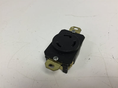 Used WC596/77-1 Turnlok Receptacle, Voltage: 250VAC, Amperage: 30 A, 2-Phase 3-Pole