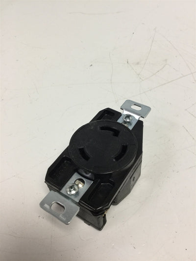 Used Cooper Hart-Lock Receptacle Nema L6-30 Voltage: 250 VAC, Amperage: 30A, 3-Pole