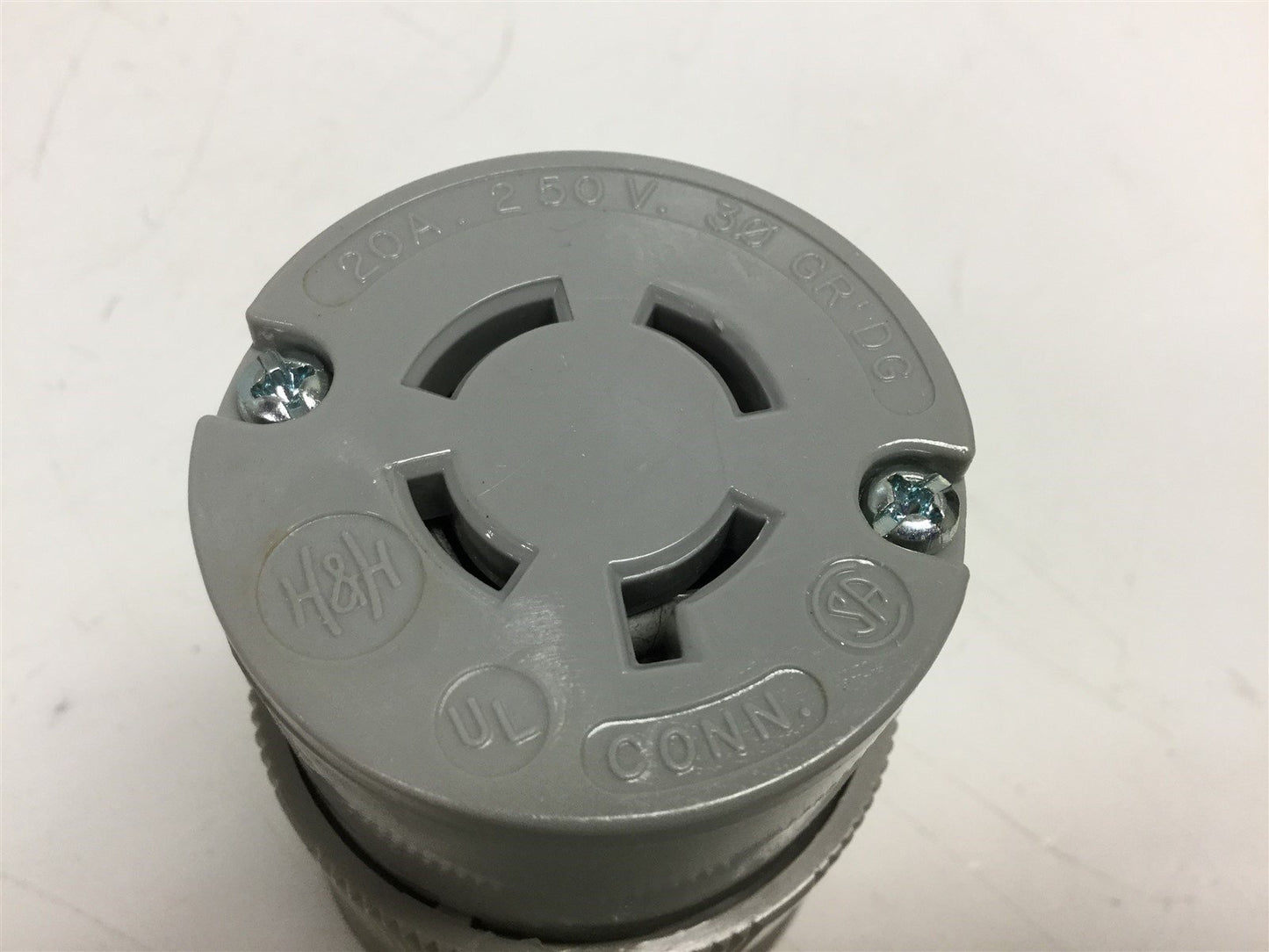 Used Lot of 2 Arrow Hart 6269 Locking Connector, Female, 20A 250V 3-Phase 3-Pole