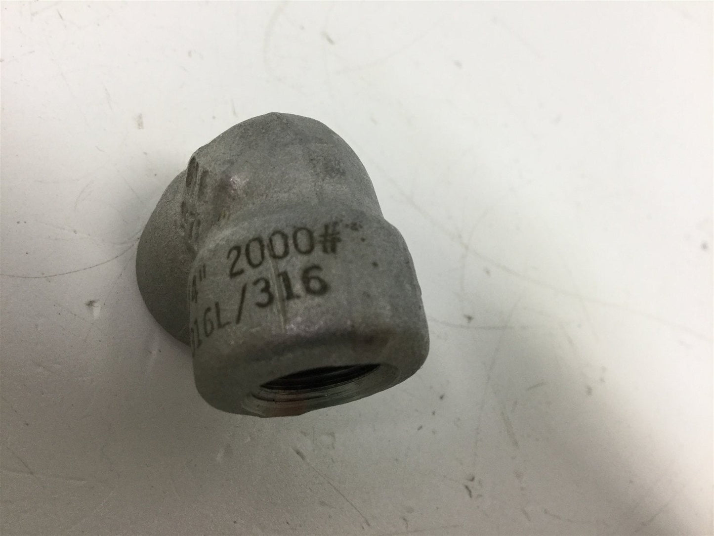 New Lot of 3 New 90 Deg Elbow Stainless Steel Female Fitting, 1/4" NPT F316L 316