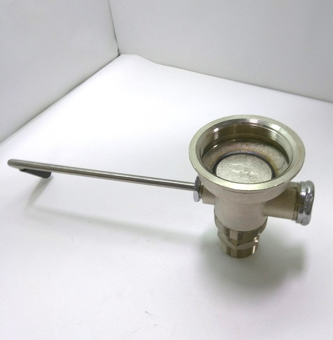 Used Chicago Faucets 1366-NF Twist Drain 3 1/2" Sink Opening 1 1/2" M/FNPT or 2" MNPT