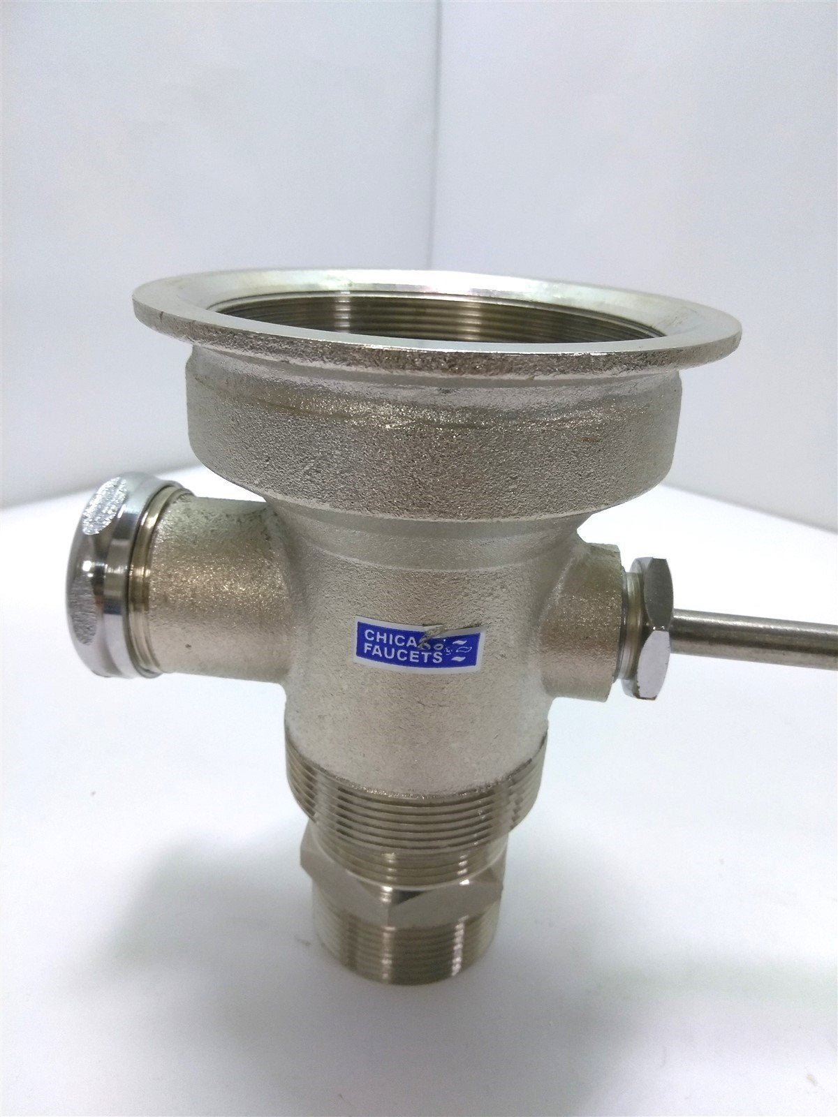 Used Chicago Faucets 1366-NF Twist Drain 3 1/2" Sink Opening 1 1/2" M/FNPT or 2" MNPT