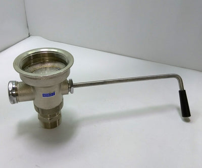 Used Chicago Faucets 1366-NF Twist Drain 3 1/2" Sink Opening 1 1/2" M/FNPT or 2" MNPT