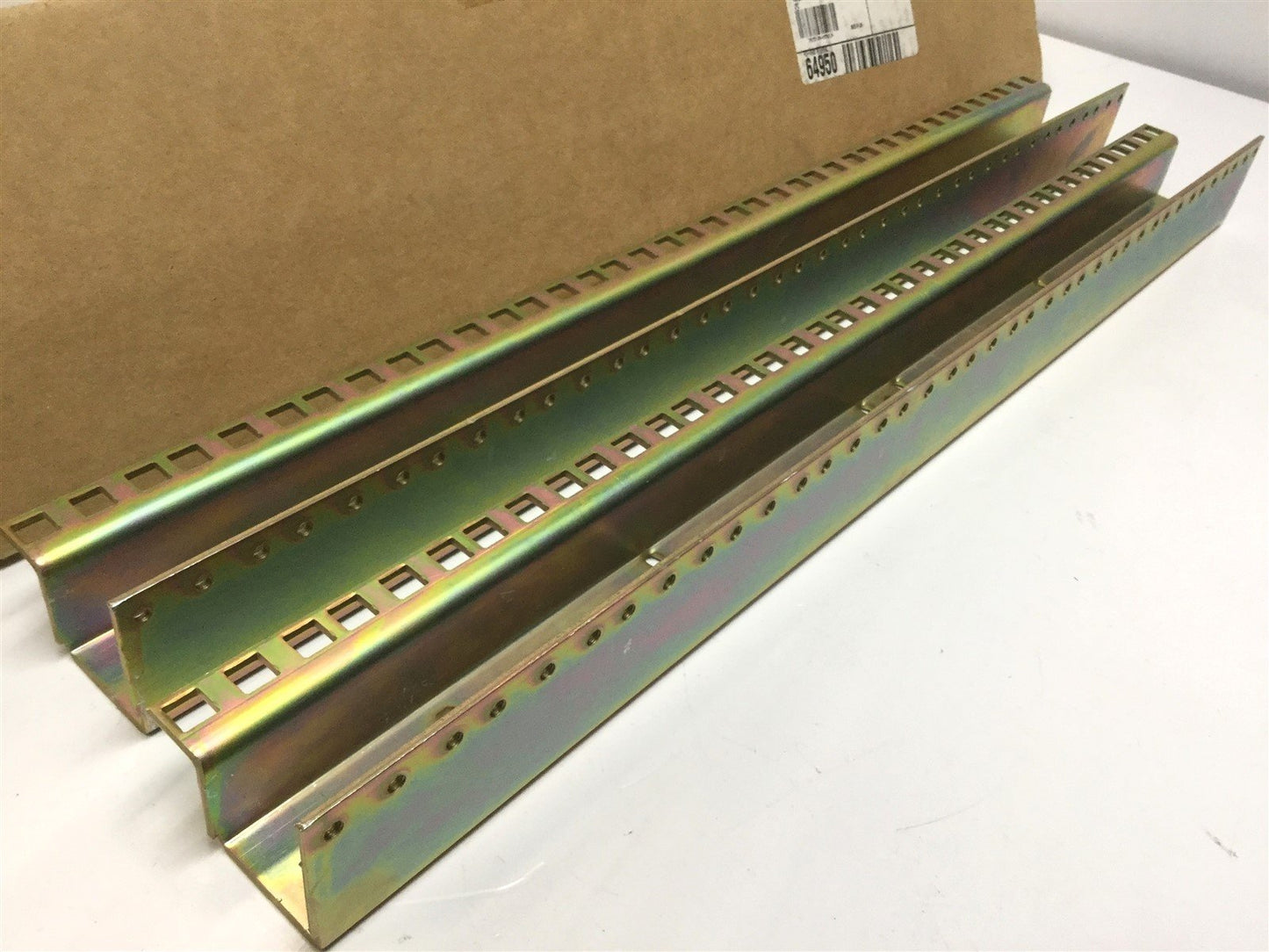 New – Open box Hoffman PRA197TP Rack Angle, 19" & 23", Tapped Holes *Missing Mounting Hardware*