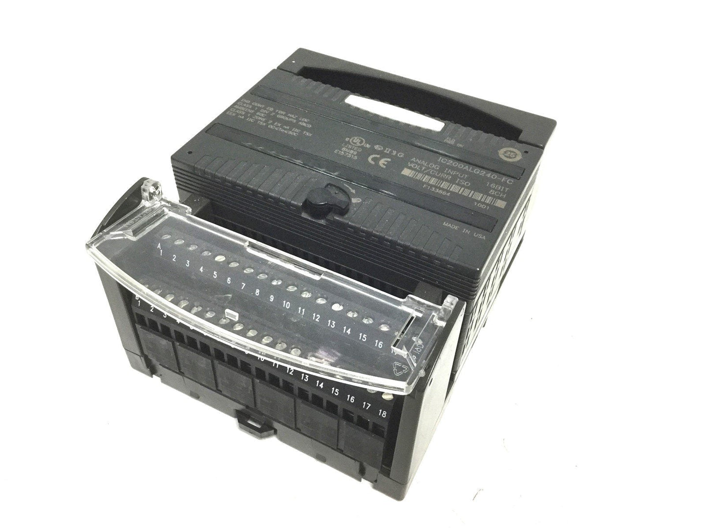 Used Ge Fanuc IC200ALG240-FC Analog Input Module 16BIT, 8 Channels With I/O Base