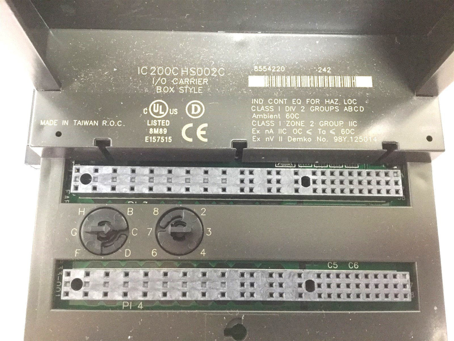 Used Ge Fanuc IC200ALG240-FC Analog Input Module 16BIT, 8 Channels With I/O Base