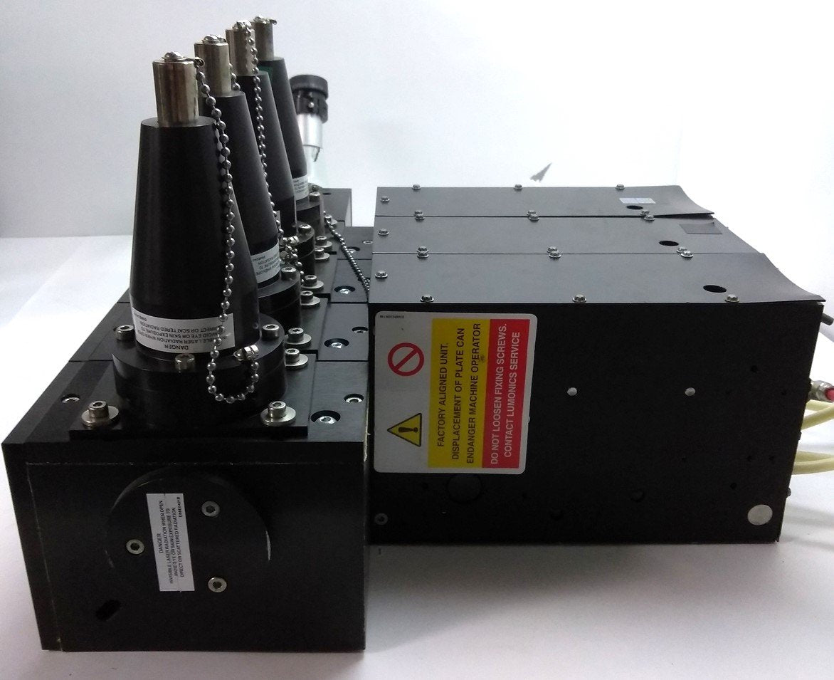 Used GSI Lumonics Laser Beam Adjuster, Four Adjusters, With Eye Piece, JK700, JK702