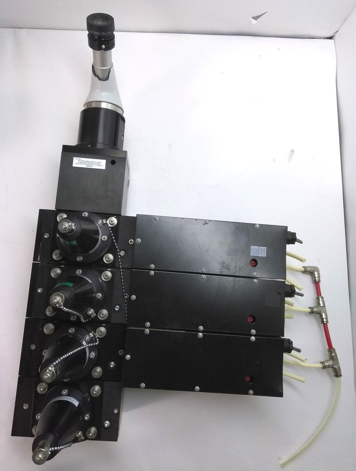 Used GSI Lumonics Laser Beam Adjuster, Four Adjusters, With Eye Piece, JK700, JK702