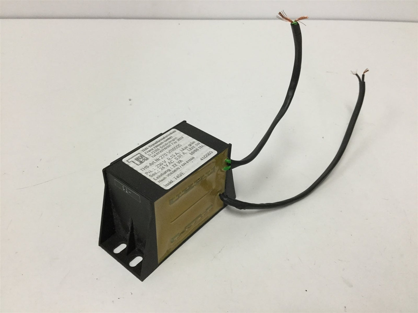Used THS Transformatorenbau 270-VR6005 Transformer, Pri: 230V 0.13A, Sec: 24VAC 0.91A