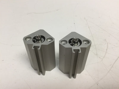 New Lot of 2 New SMC NCDQ2B12-20D Compact Cylinders, Bore: 12mm, Stroke: 20mm