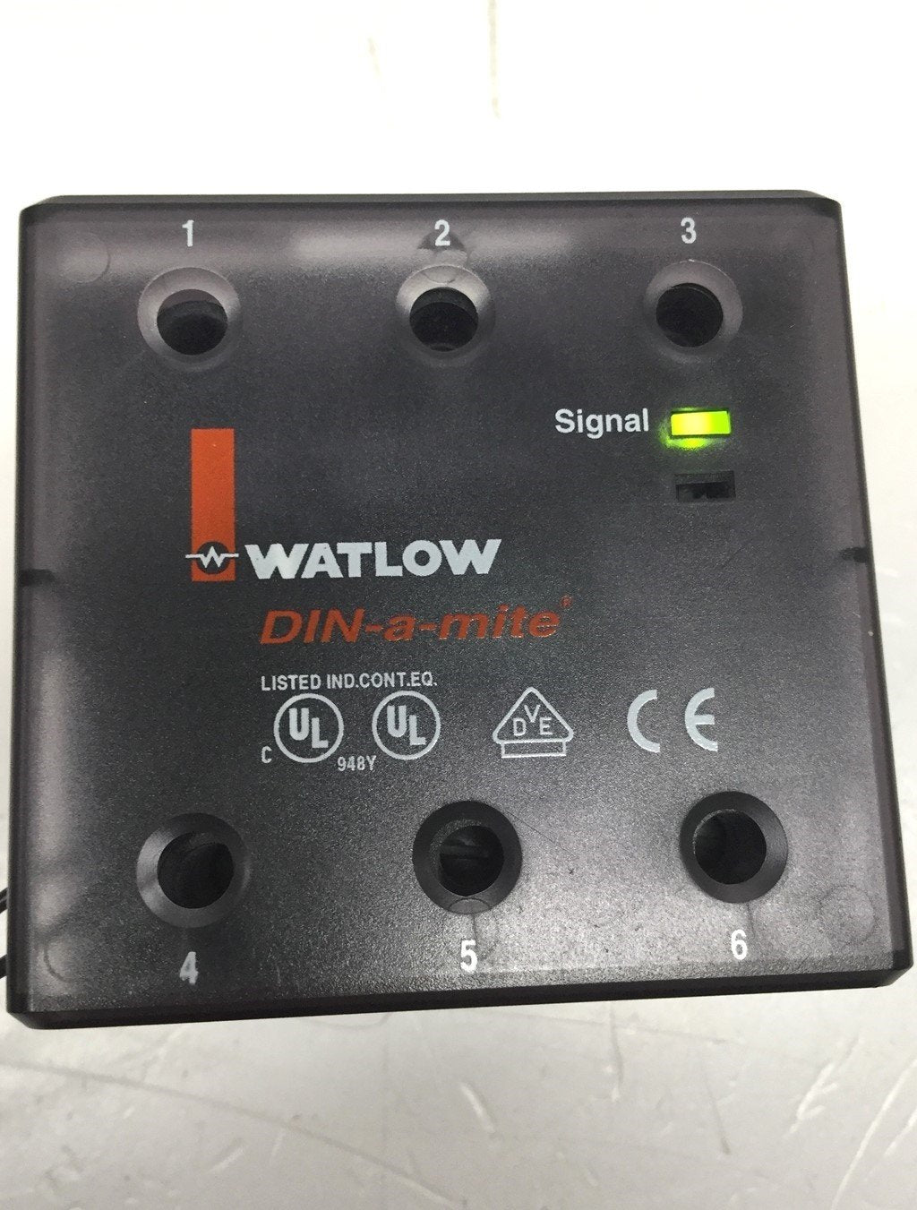 Used Watlow DB3C-1560-C000 DIN-a-mite Solid State Power Controller 600VAC, 15A, 24VDC