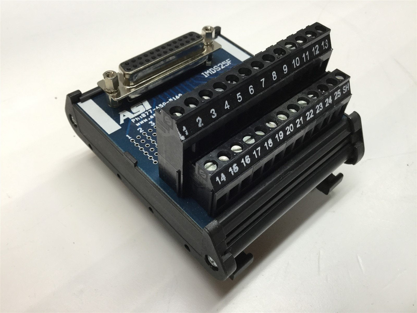 ASI IMDS25F Terminal Block Interface Module 26-12AWG 25-Position DIN M ...