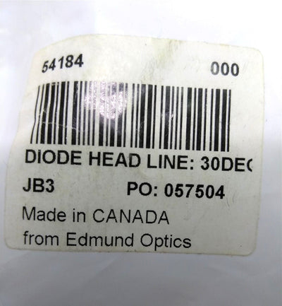 New Edmund 54-184 Diode Projection Head Line, 30 Degree Fan, Beam Shaper