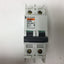 Used Merlin Gerin 60147 2-Pole Circuit Breaker, Rating: 240VAC 20A, Curve: Type C