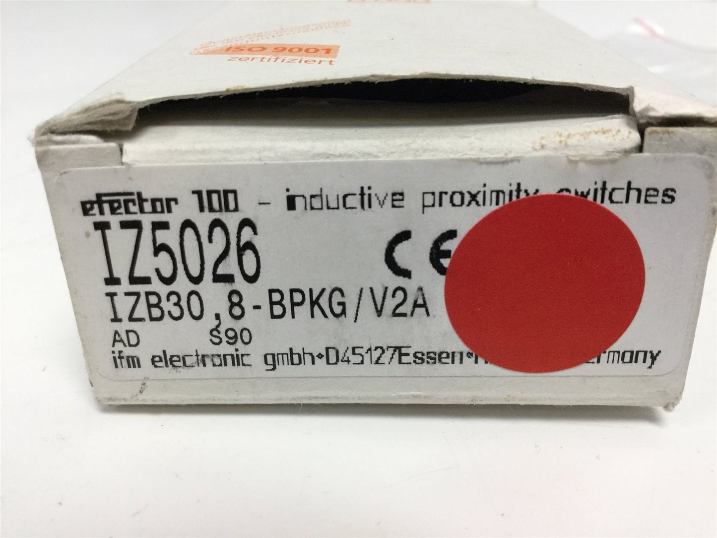 New IFM Efector IZ5026 Inductive Proximity Switch, PNP Normally Open, 24VDC