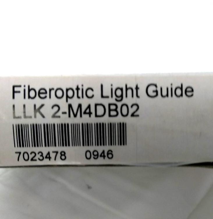 New Lot of 2 New SICK LLK2-M4DB02 Fiber Optic Cable, 1mm Bundle, .2m Long