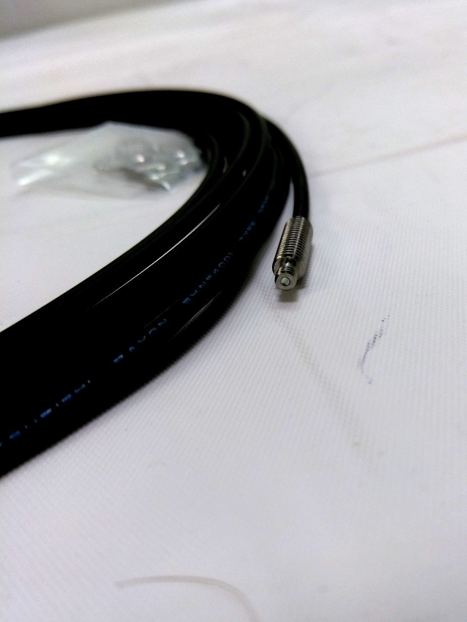 New Lot of 2 New SICK LLK2-M4DB02 Fiber Optic Cable, 1mm Bundle, .2m Long