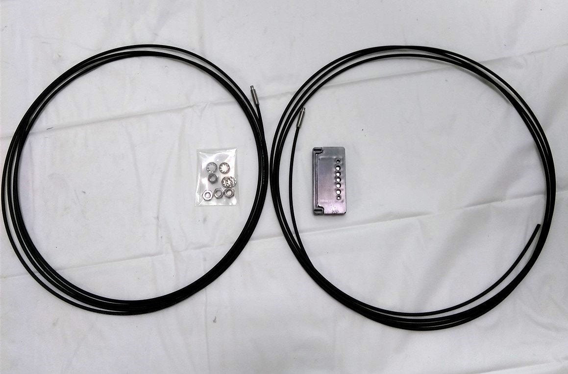 New Lot of 2 New SICK LLK2-M4DB02 Fiber Optic Cable, 1mm Bundle, .2m Long