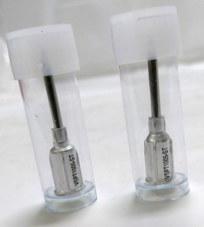 New Lot of 2 New Virtual VSPT1005-ST Vacuum Tweezer Tips, Olive Torlon, up to 475 F