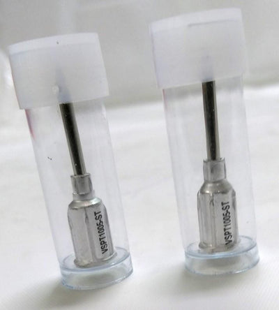 New Lot of 2 New Virtual VSPT1005-ST Vacuum Tweezer Tips, Olive Torlon, up to 475 F