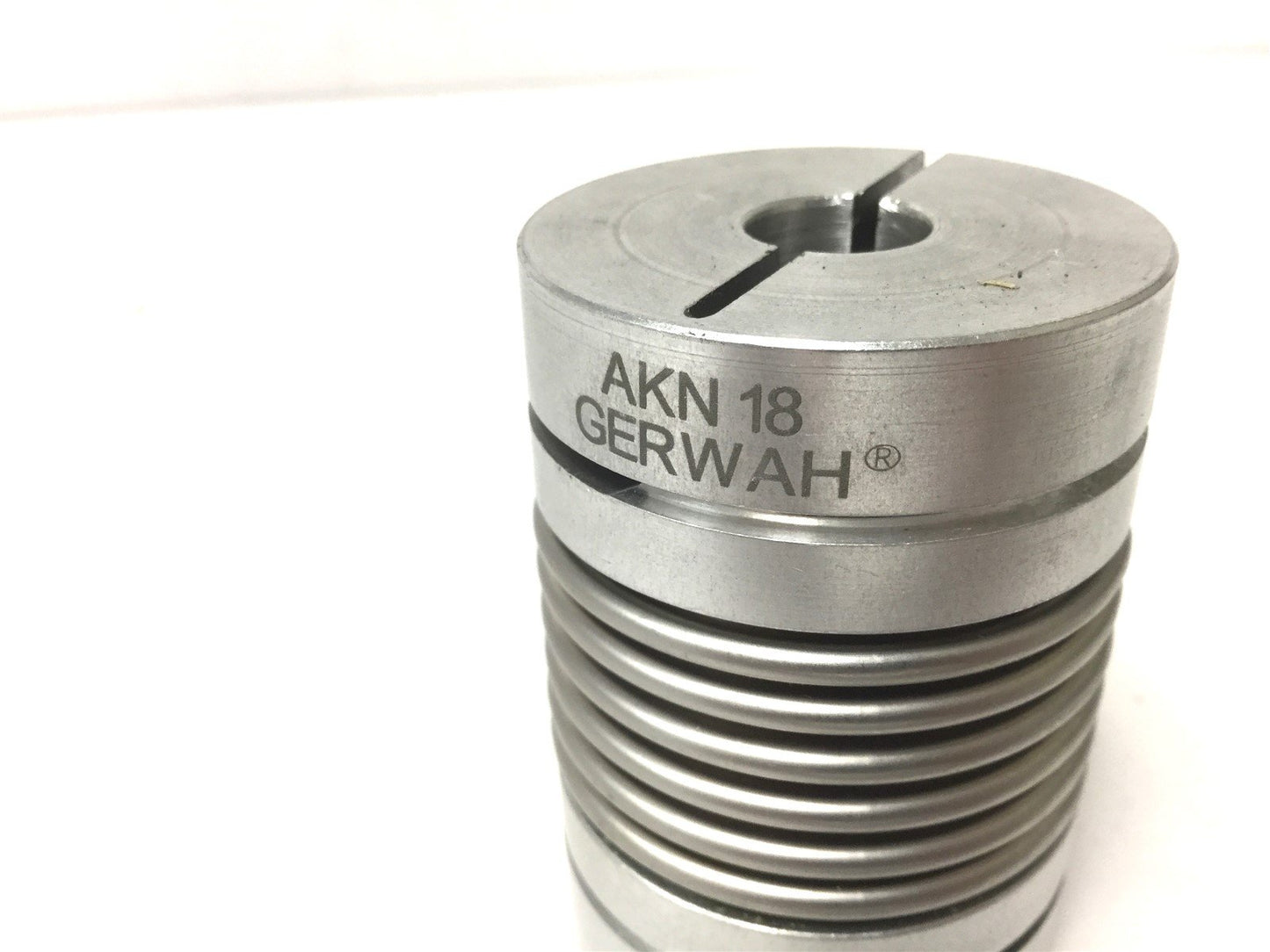 Used Gerwah AKN 18 Metal Bellows Coupling, Inside Diameter: 18mm to 0.5", OD: 45mm