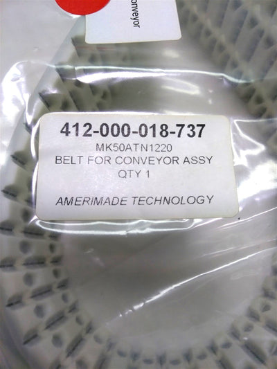New Amerimade MK505ATN1220 Conveyor Belt, 30mm W x 1220mm L, 122 Teeth