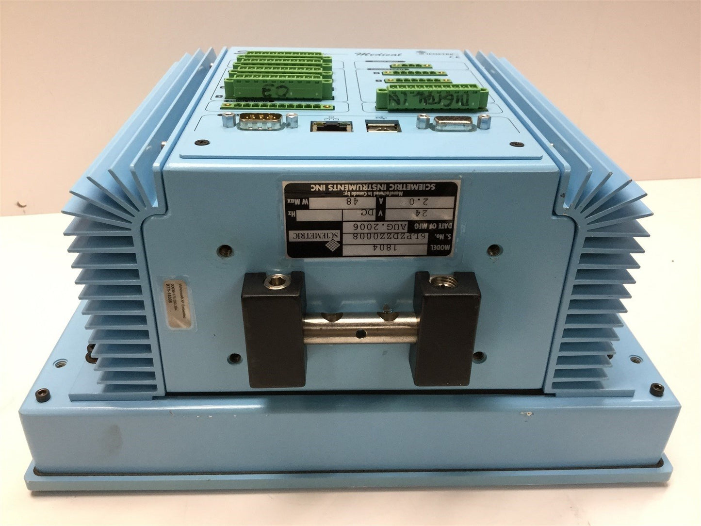 Used Sciemetric sigPOD 1804 Process Monitor, 8 Digital I/O, 4 Analog In, 4 Encoder In