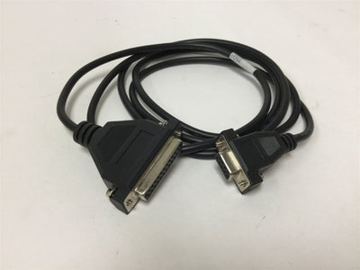 New Microscan 61-000034-01 Communications Cable, 25-Pin D-Sub to 9-Pin D-Sub