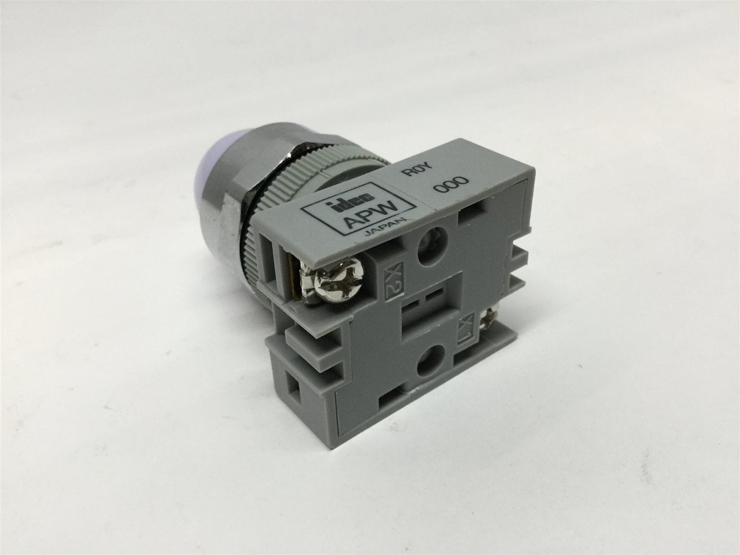 Used Idec Pilot Light Illuminated Indicator Panel Mount 24V LED (White) APW-199