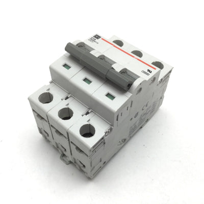 Used Cutler Hammer WMS3C15 Circuit Breaker, 3-Pole, Rating: 415VAC 15A, C-Curve, DIN