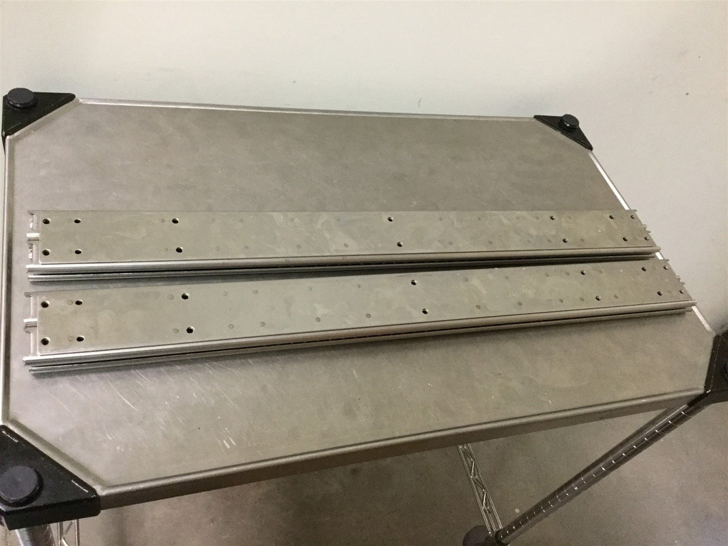Used Lot of 2 Full Extension Drawer Slide, Closed: 28" Open: 56.5", Double Rail