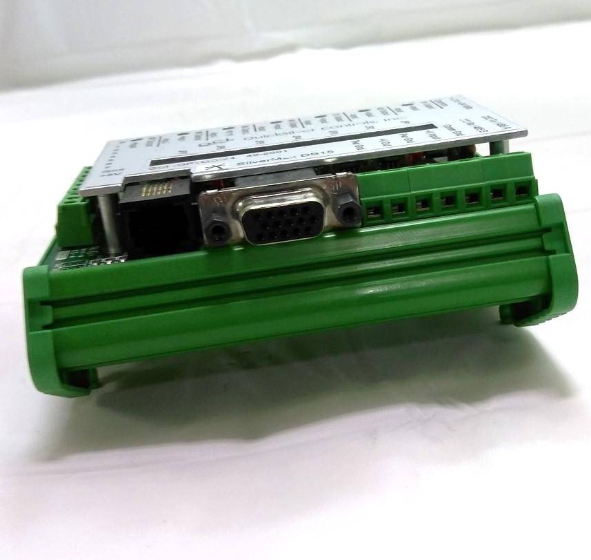 Used QuickSilver QCI-OPTOC-24 Optical I/O Module, Voltage 5-24VDC, DIN Mount, 7 I/O's