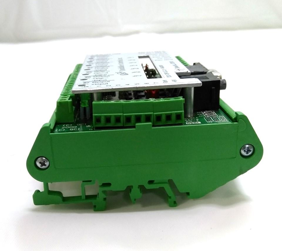 Used QuickSilver QCI-OPTOC-24 Optical I/O Module, Voltage 5-24VDC, DIN Mount, 7 I/O's