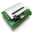 Used QuickSilver QCI-OPTOC-24 Optical I/O Module, Voltage 5-24VDC, DIN Mount, 7 I/O's