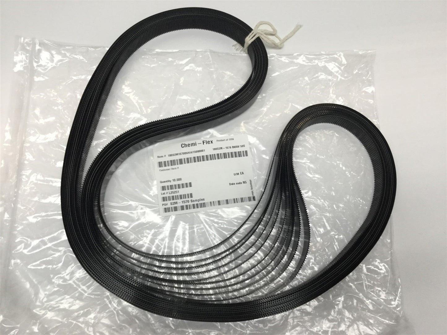 New Lot of 10 Chemi-Flex 180S2M-1570 Urethane Timing Belt 9mm W, 1570mm L, 785 Tooth