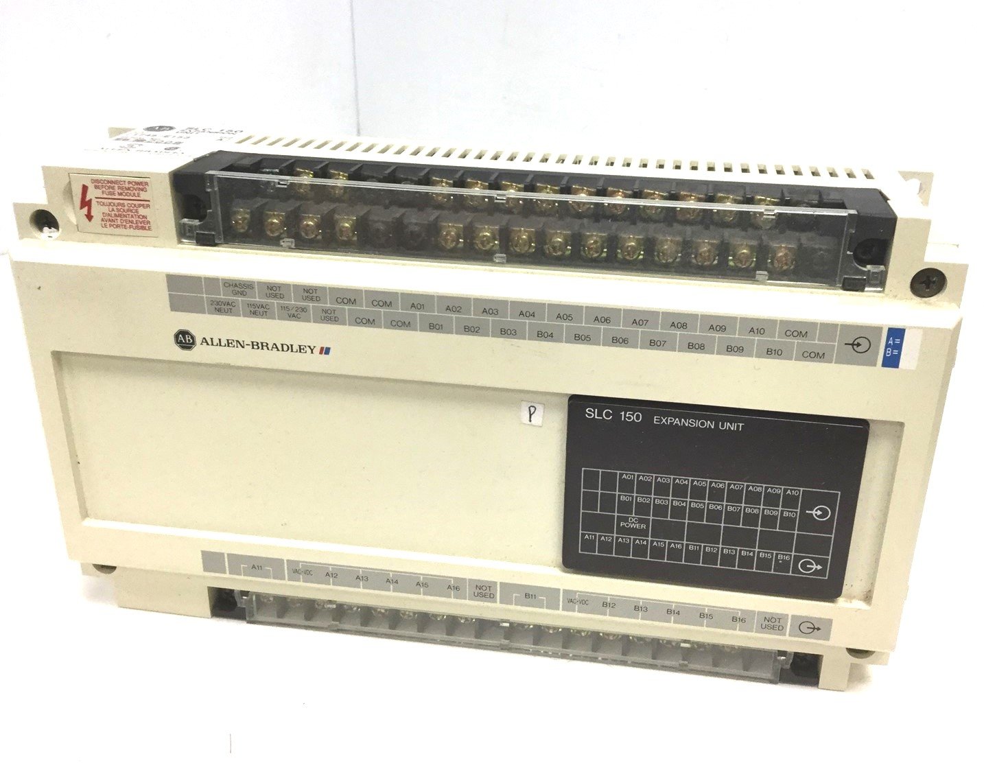Used Allen Bradley 1745-LP153 Series A SLC 150 PLC Voltage: 24VDC, 12 Out, 20 In