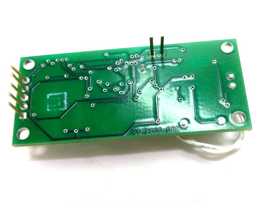 Used 660-0095-02 RFID Controller PCB Board, 2.3" H x 1" W, DIP Switchs