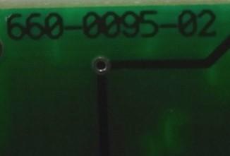 Used 660-0095-02 RFID Controller PCB Board, 2.3" H x 1" W, DIP Switchs