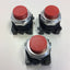 New Lot of 3 WEG CSW30-BS1 30mm Momentary Red Non-Illuminated Pushbuttons