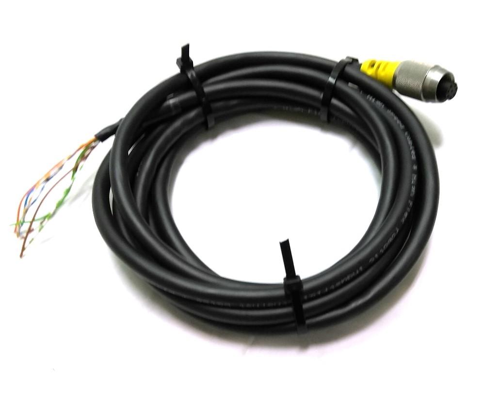 Used Cognex 849010102 Camera Power/IO Cable, M12 8Pin Male to Flying Leads, 9', 24VDC