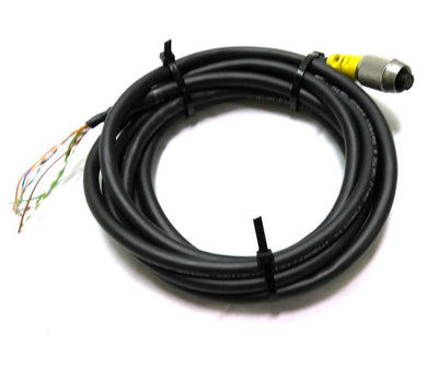 Used Cognex 849010102 Camera Power/IO Cable, M12 8Pin Male to Flying Leads, 9', 24VDC