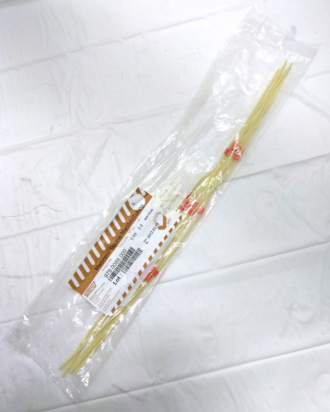 New Watson-Marlow 979.0088.000 Marprene Manifold Tubing, ID .8mm, OD .88mm