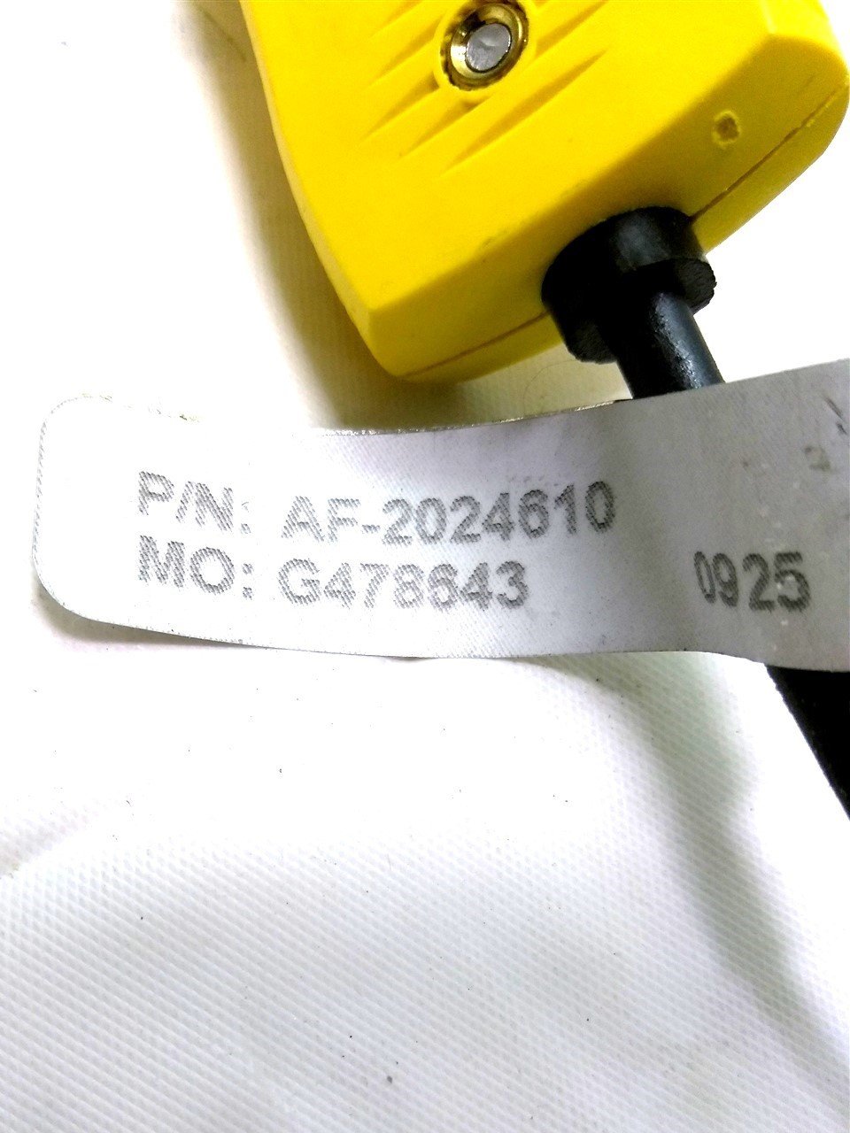 New Watlow AF-2024610 Thermocouple, Type K, 10' Long, Sheath: 0.035" Dia, 2" L