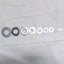 New Assortment of Low Carbon Zinc Nuts and Washer, 1/4" - 7/16", #4 - 3/4" SAE