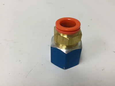 New Lot of 11 New SMC KQ2H13-37 One-Touch Fittings, 1/2" Tubing to Female Adapter