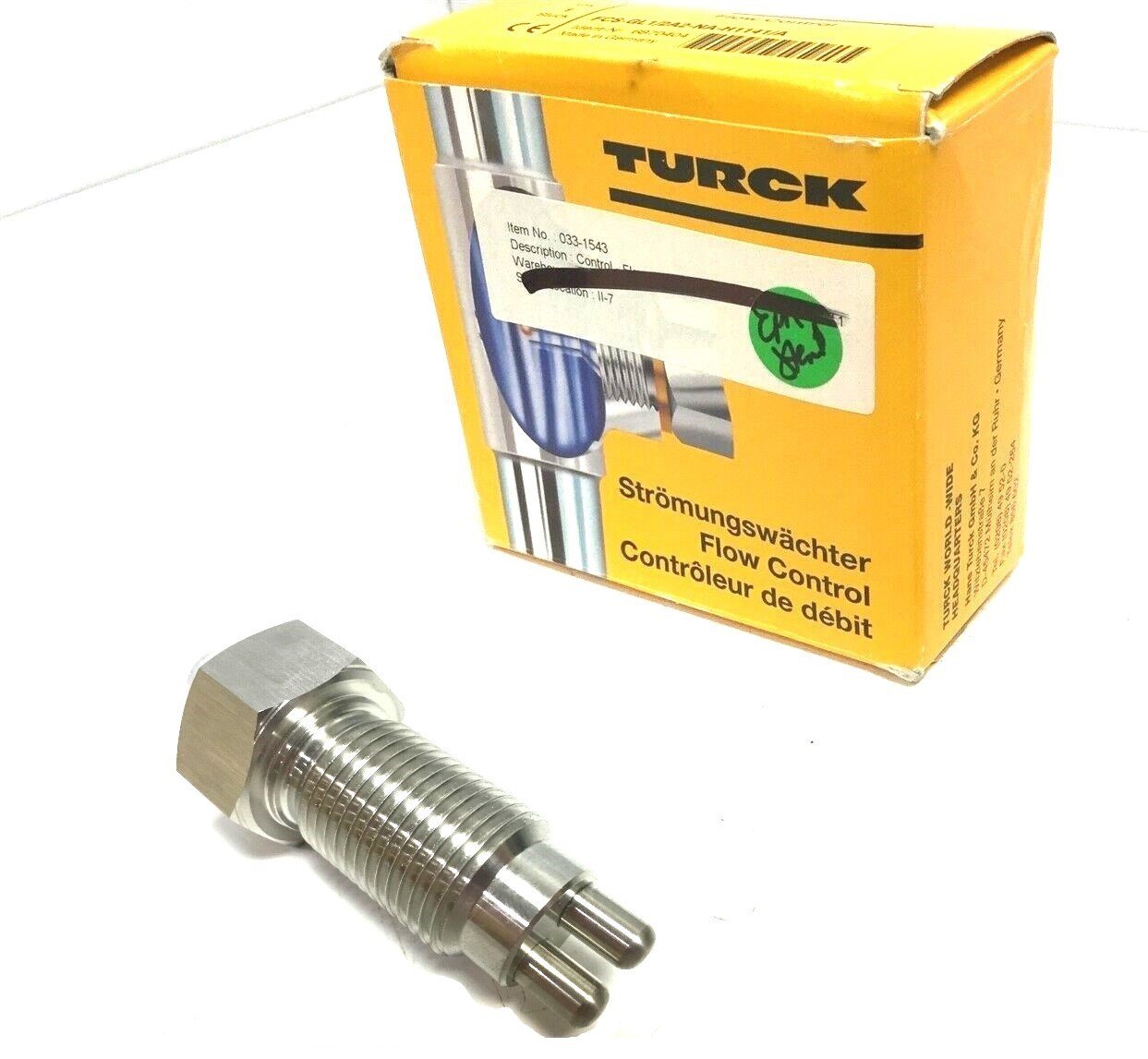 New Turck FCS-GL1/2A2-NA-H1141/A Gas Flow Control Immersion Sensor 30 ...