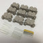Used Lot of 45 Weidmuller WDU 2.5 W-Series Terminal Blocks, Voltage: 800V, 24A