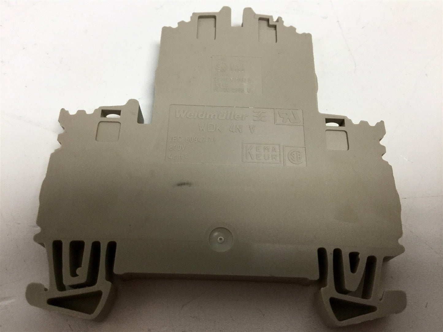 Used Lot of 6 Weidmuller WDK 4N V 4-Position Terminal Block Voltage: 550V 28A
