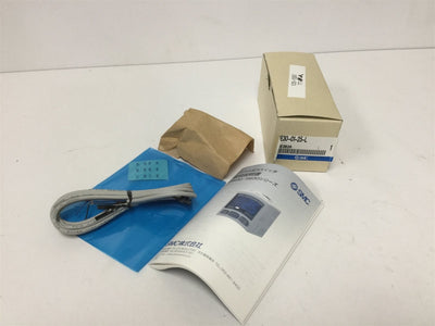 New SMC ZSE30-01-25-L Digital Pressure Switch, Pressure Range: -100 to 100kPa