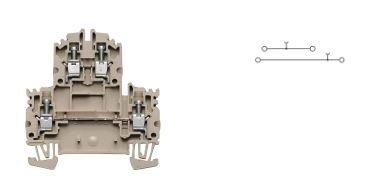 Used Lot of 10 Weidmuller WDK 4N 4-Position Terminal Block Voltage: 550V 28A